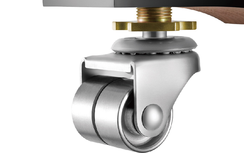 Silver plated regulating front castors